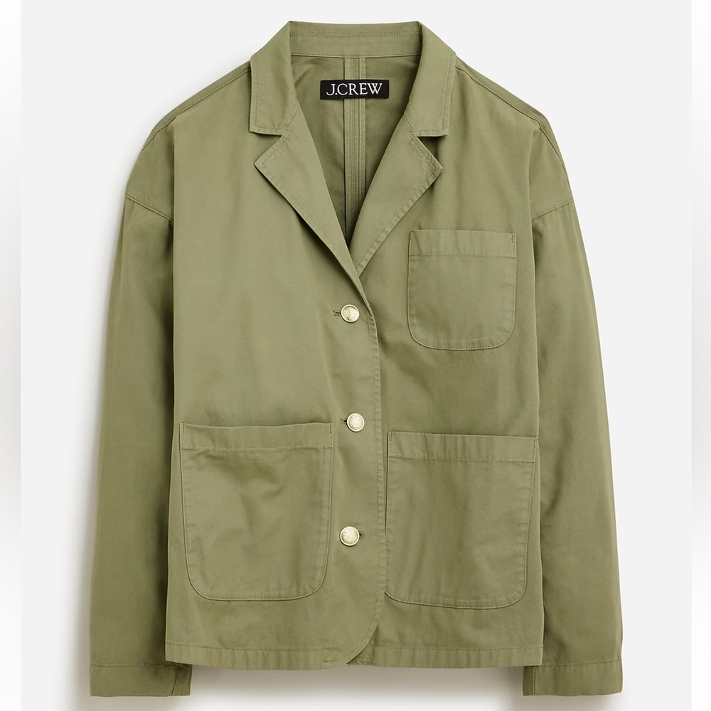 J. Crew Blazer-jacket in chino green Medium
